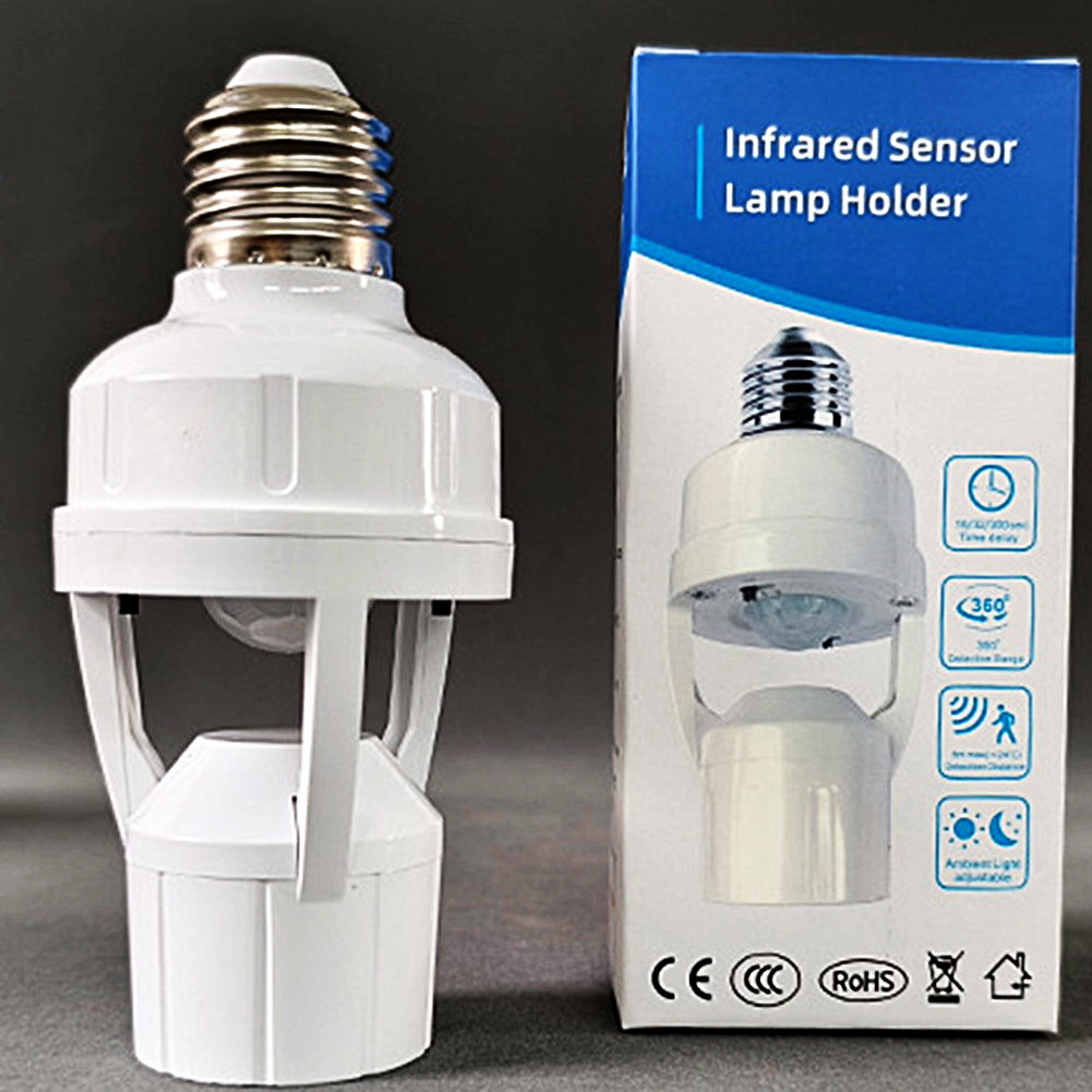 Smart Infrared PIR Motion Sensor E27 Bulb Holder