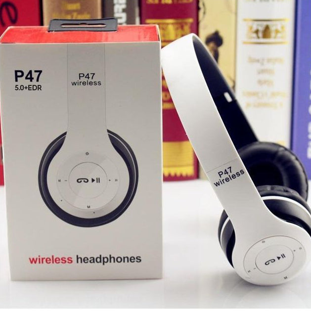 Long Listening Battery Fast Charging Wireless Bluetooth 5.1 Headphones – P47 Model