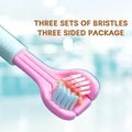 Three-Sided Ultra Soft Bristle Toothbrush  Pack of 2