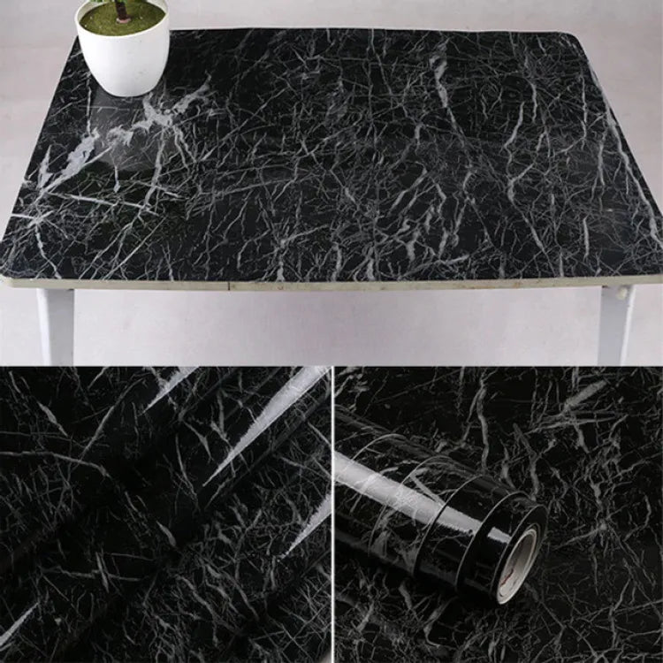 Self-Adhesive Kitchen Marble Sheet Waterproof Heat Resistant(60×200)