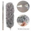 Microfiber Fan Duster Telescopic Extendable Gray Duster 360