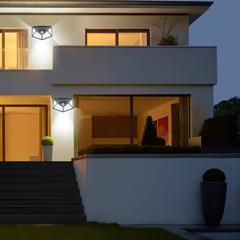 Solar charging Led Induction Motion sensor wall lamp