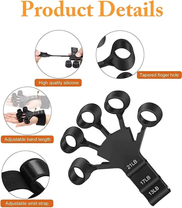 Adjustable Finger Strengthener Hand Grip Trainer