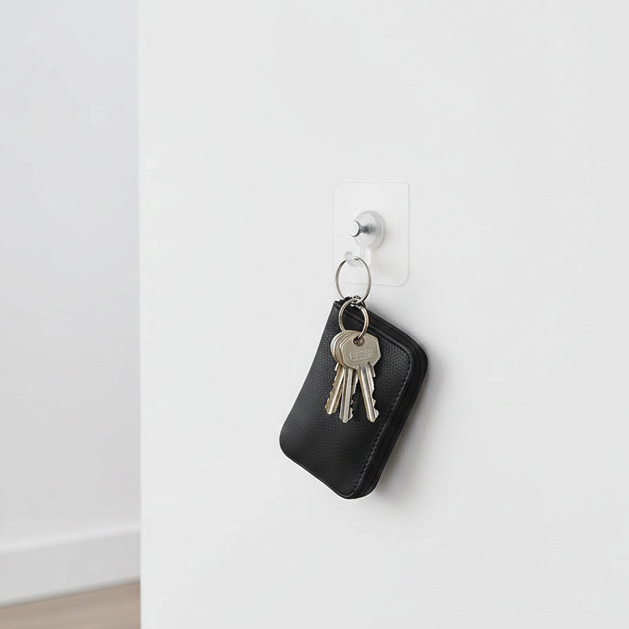 Wall Mounted Self Adhesive Transparent Screw Hooks