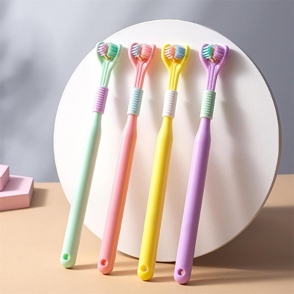 Three-Sided Ultra Soft Bristle Toothbrush  Pack of 2
