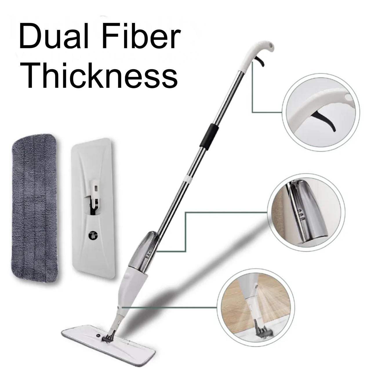 360 Rotating Spray Mop For Floor Cleaning With Refillable Bottle