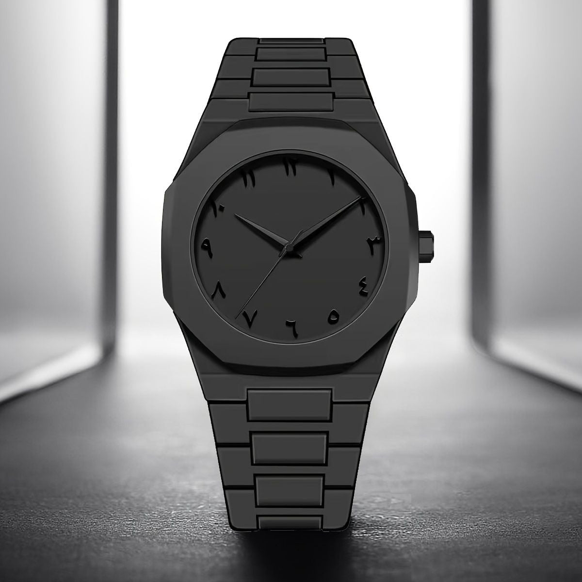 Full BLACK AURA Quartz Watch – Lightweight Design With Black Box