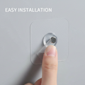 Wall Mounted Self Adhesive Transparent Screw Hooks